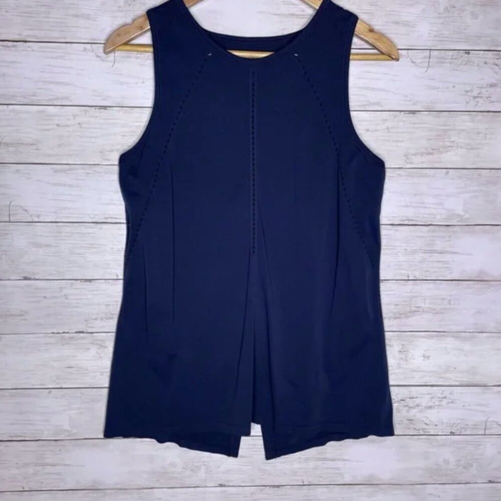 Athleta Foothill Tank  Medium Navy Blue - Picture 3 of 6